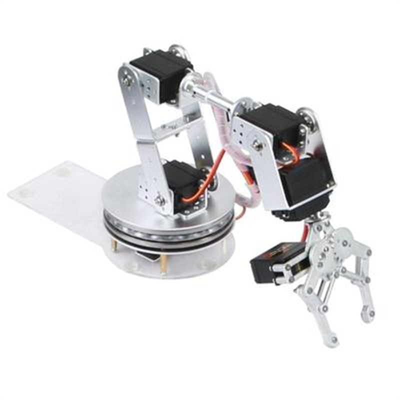 Robot Arm Kit - ذراع روبوتية فضية بـ 6 درجات