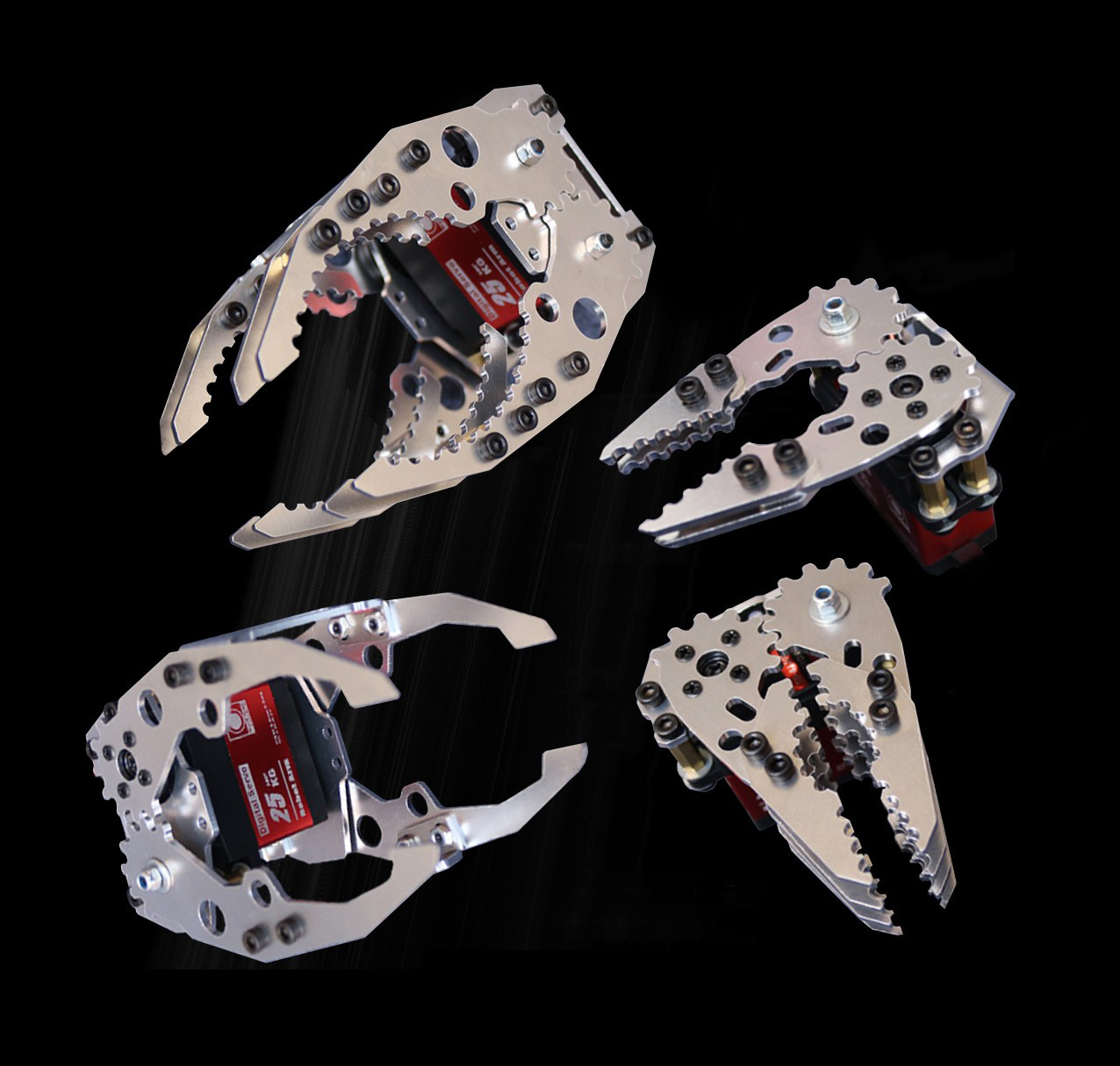 Robot Arm Kit - مشبك مخلب يدوي بقابض ميكانيكي معدني