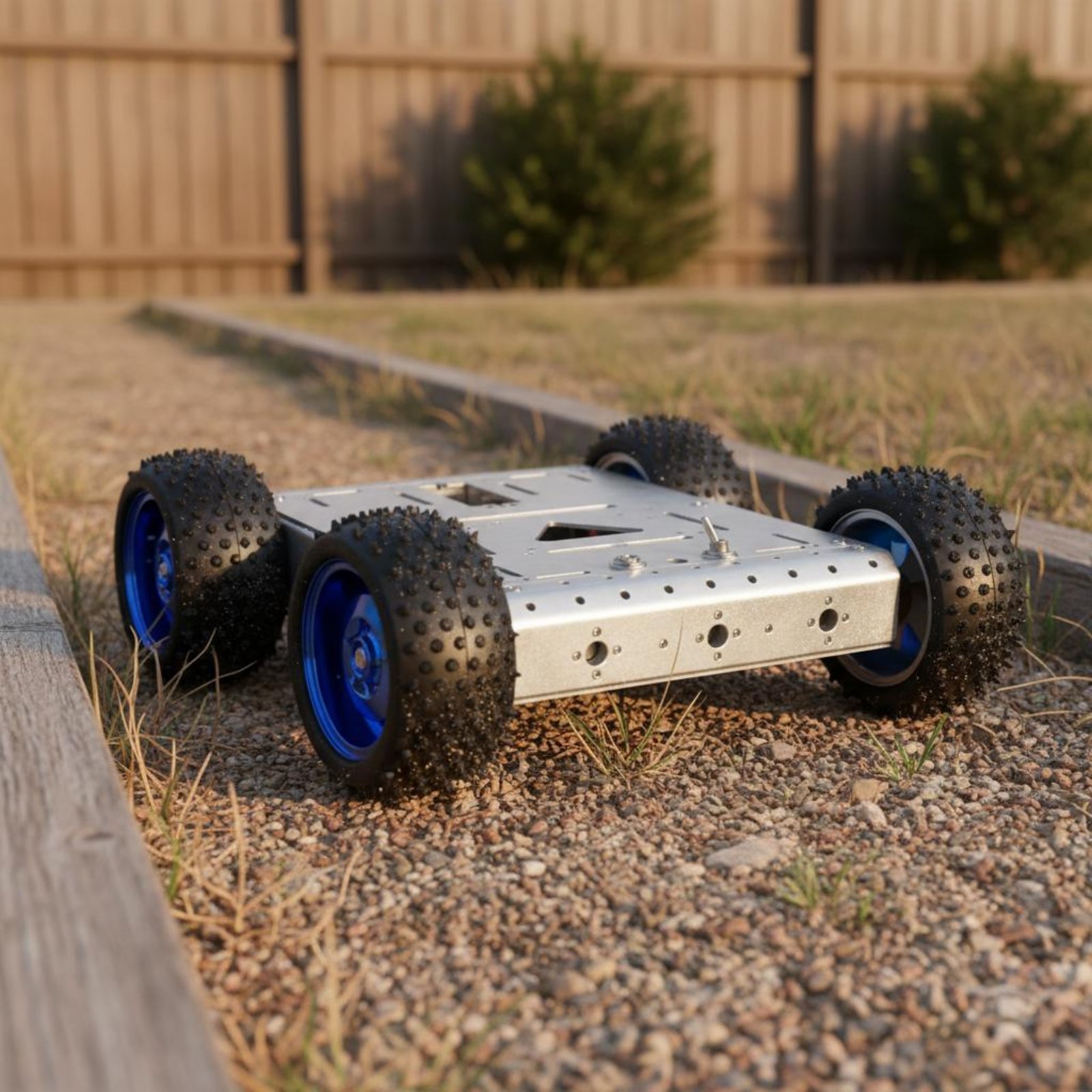 Robot Wheel - هيكل سيارة ذكية رباعية الدفع بسعة