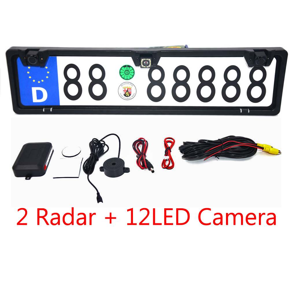 Infrared Obstacle Sensor - إطار لوحة ترخيص السيارة الأوروبي، كاميرا