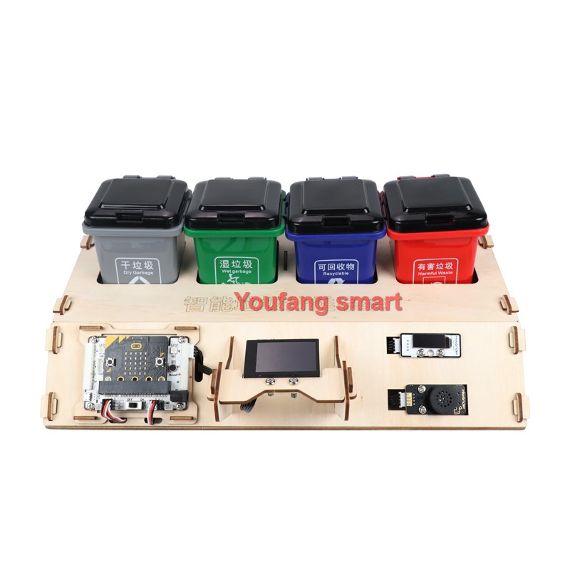 Microbit - مجموعة روبوت فرز نفايات AI Vision