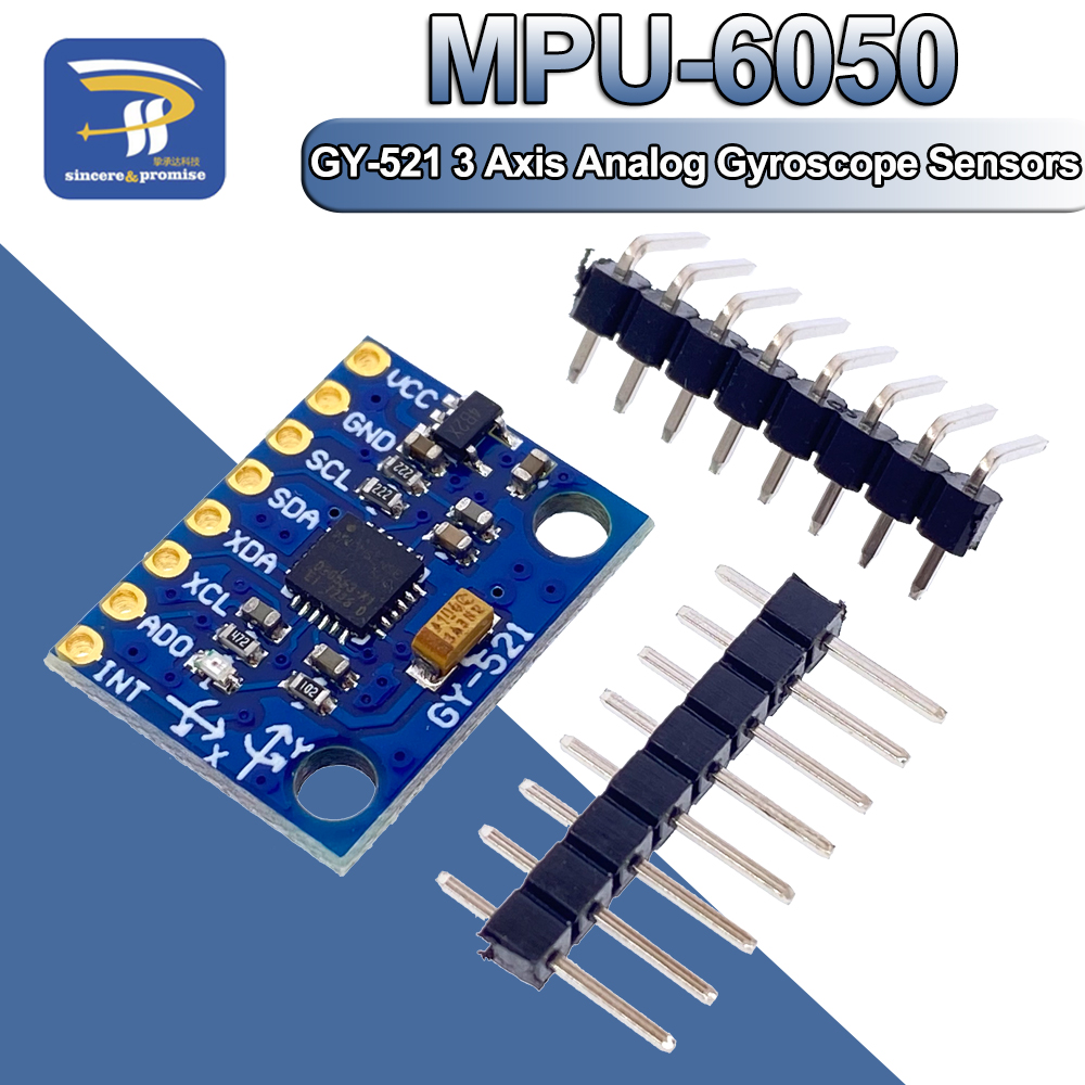 Accelerometer Mpu6050 - 1 مجموعة IIC I2C GY-521 MPU-6050