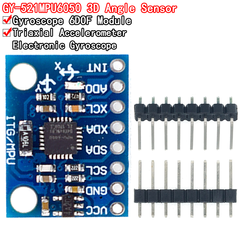 1Set IIC I2C GY-521 MPU-6050 M - مراجعة Accelerometer Mpu6050 وسعره