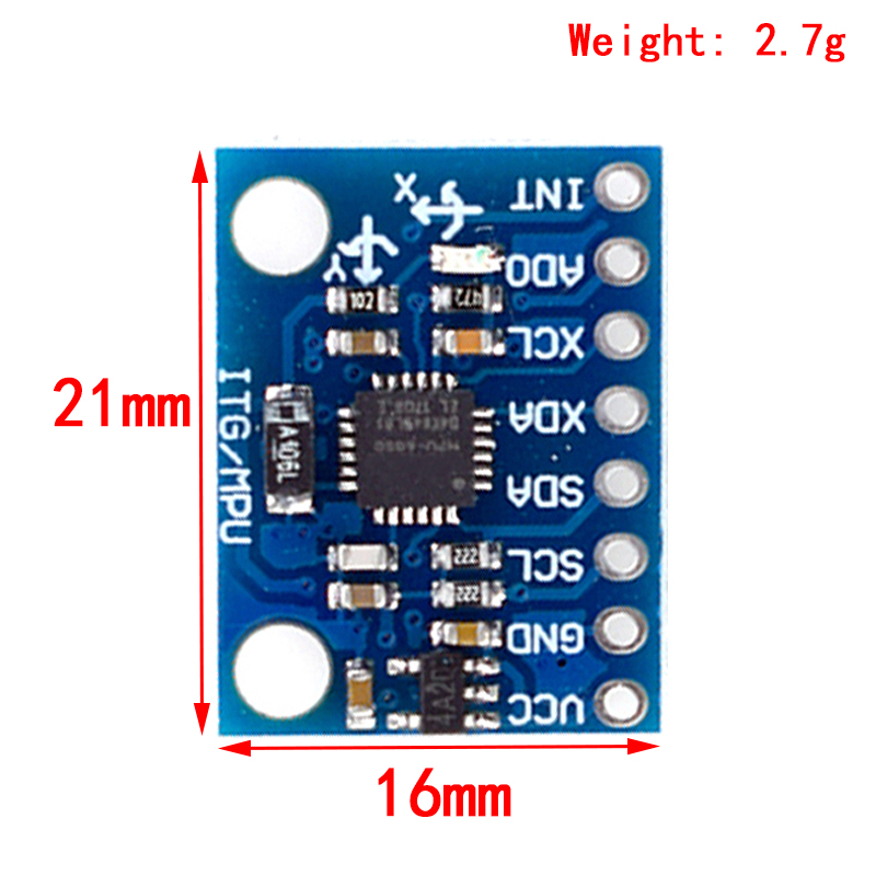 1Set IIC I2C GY-521 MPU-6050 M - مراجعة Accelerometer Mpu6050 وسعره