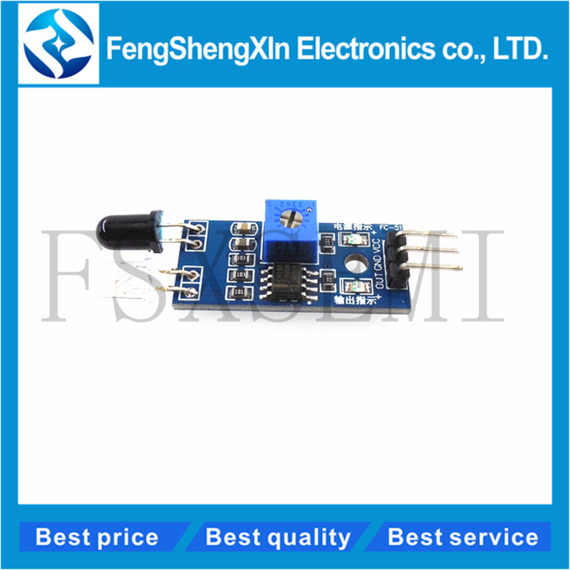 5 قطعة LM393 الذكية سيارة روبو - مراجعة Infrared Obstacle Sensor وسعره