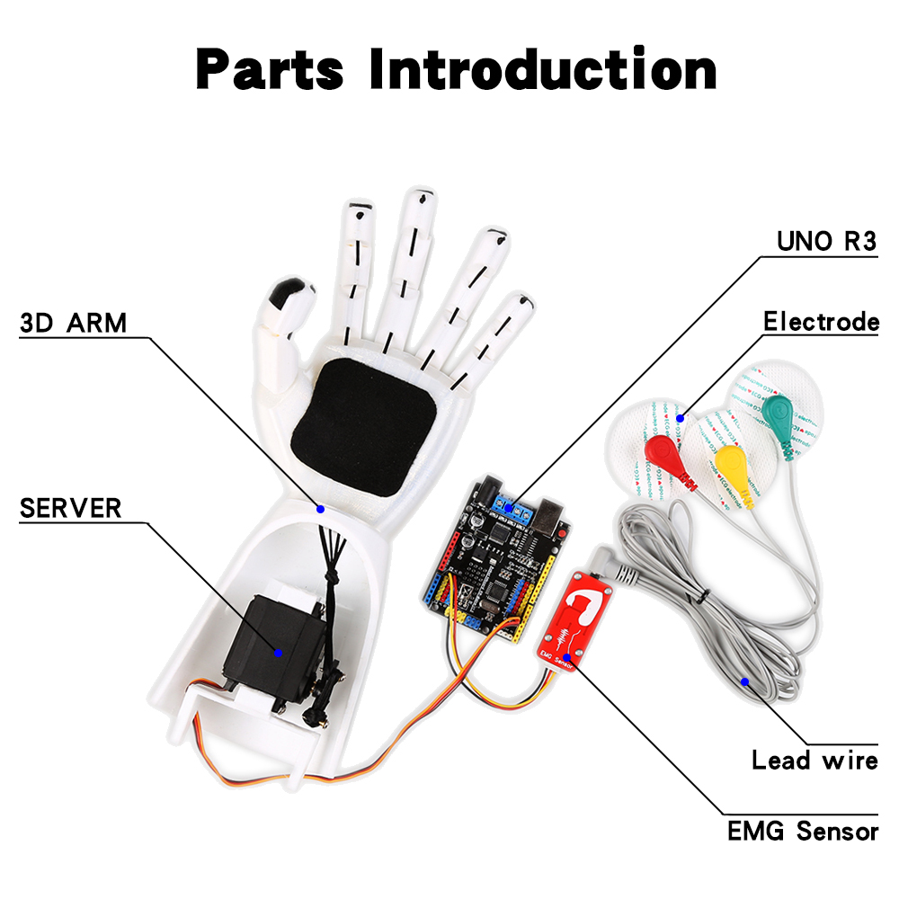 جهاز استشعار ذراع آلي كهربائي  - مراجعة Robot Arm Kit وسعره
