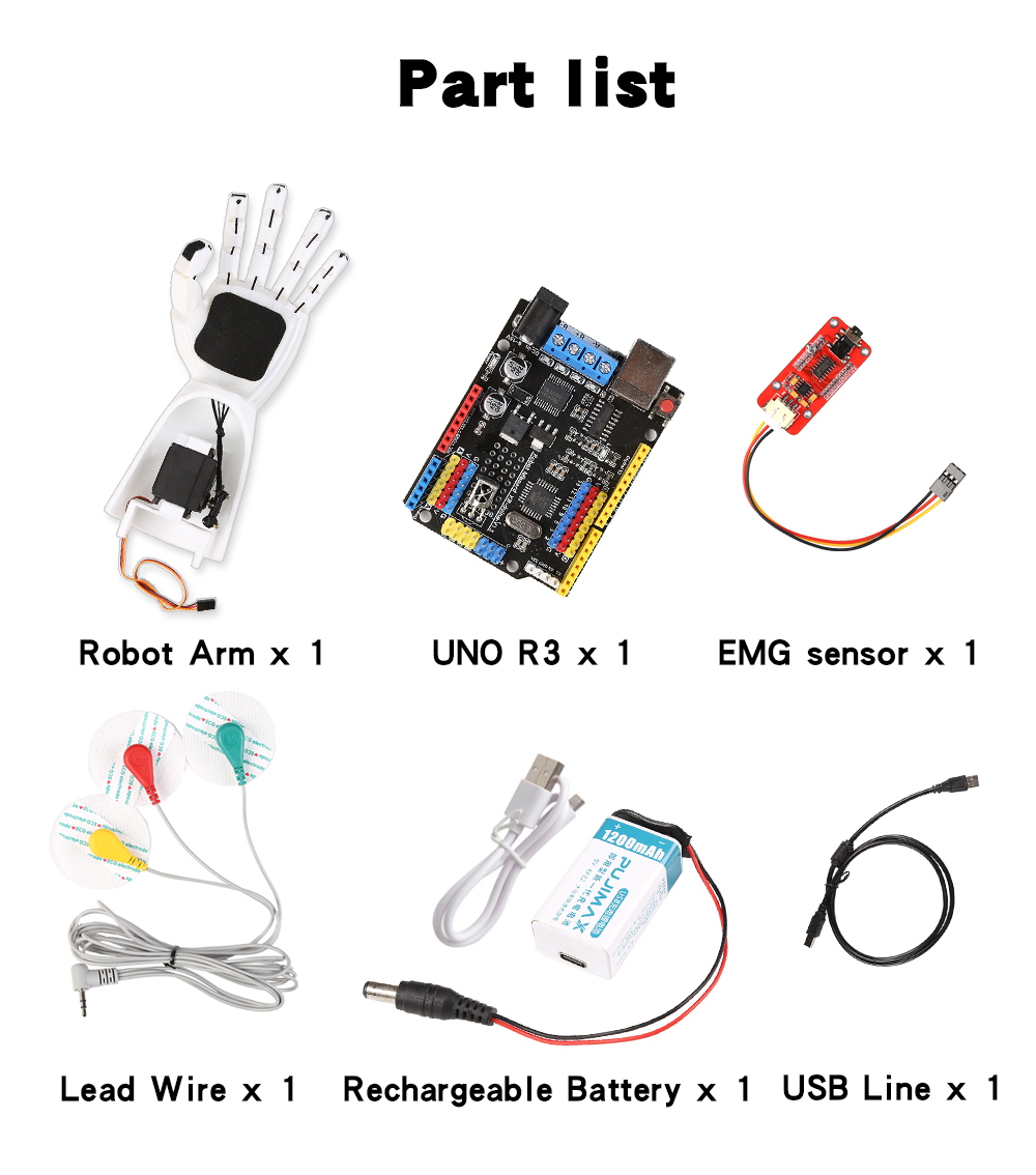 جهاز استشعار ذراع آلي كهربائي  - مراجعة Robot Arm Kit وسعره