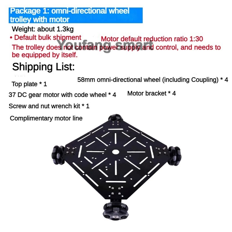 هيكل سيارة روبوت بعجلات متعددة - مراجعة Omni Wheel وسعره