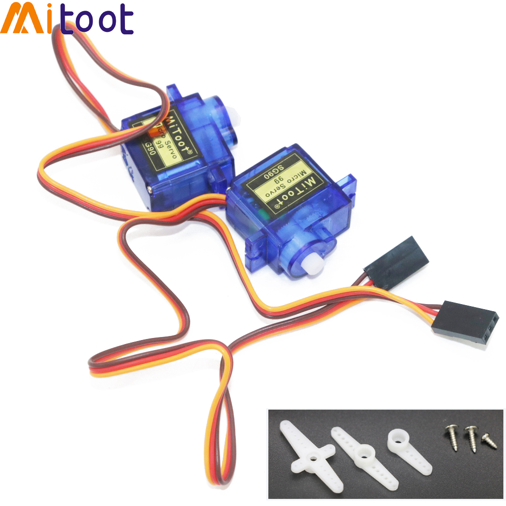 1/2/5 قطعة Mitoot Rc Mini مايك - مراجعة Servo Sg90 وسعره