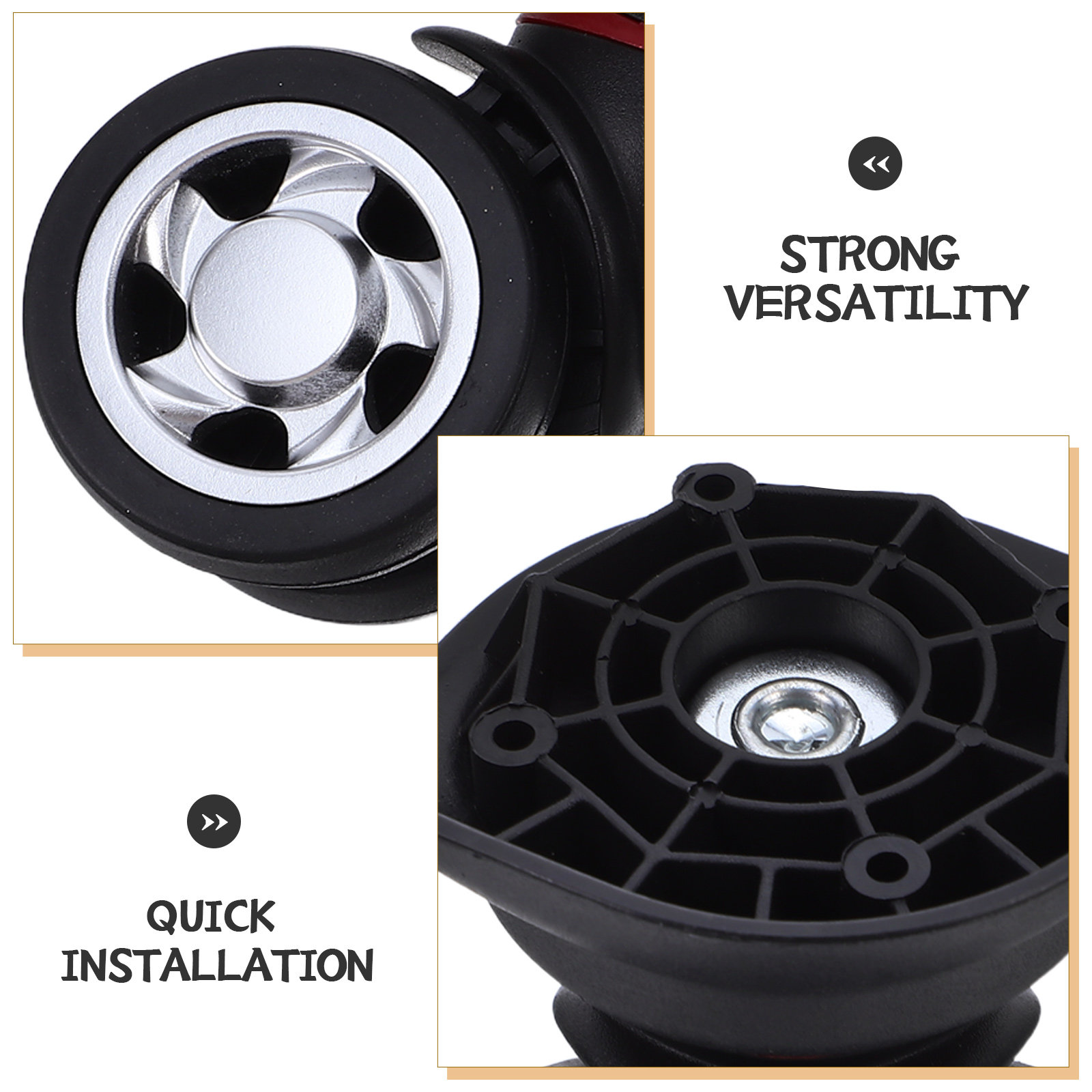 قطعتان من عجلات الأمتعة العالم - مراجعة Caster Wheel وسعره