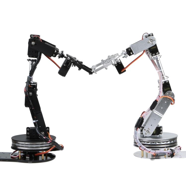 ذراع روبوتية فضية بـ 6 درجات ح - مراجعة Robot Arm Kit وسعره
