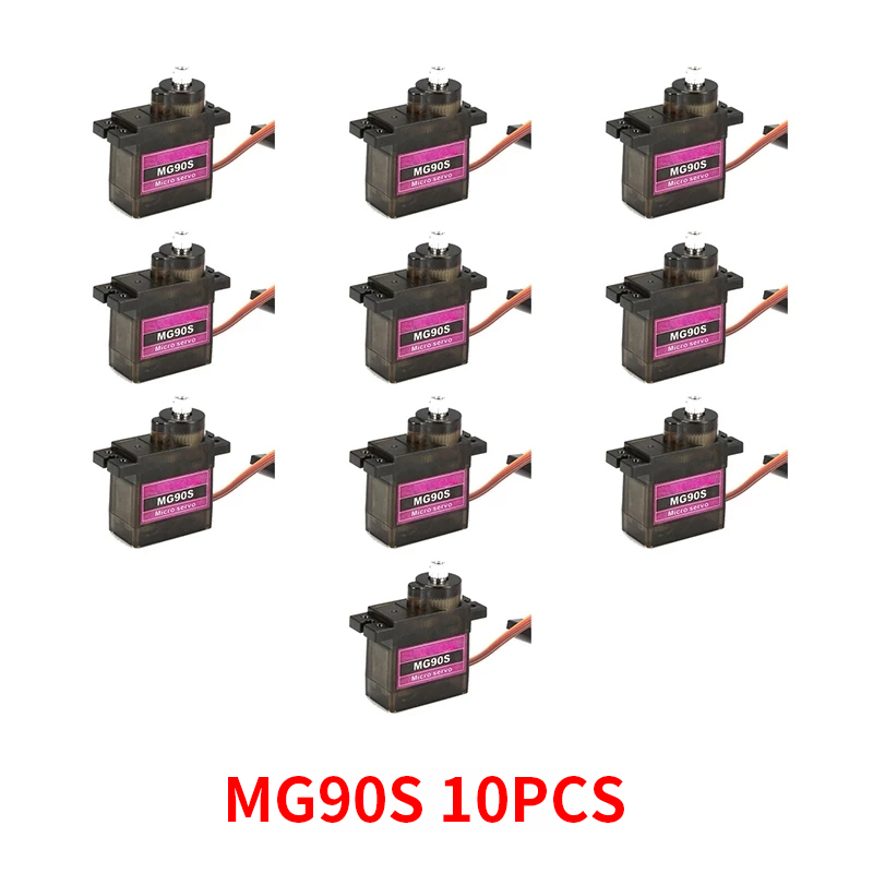 4/5/10/20 قطعة MG90S ميتال جير - مراجعة Servo Sg90 وسعره