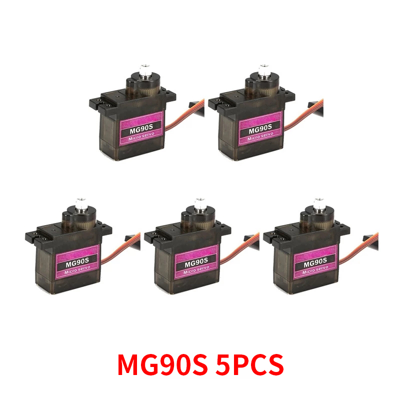 4/5/10/20 قطعة MG90S ميتال جير - مراجعة Servo Sg90 وسعره