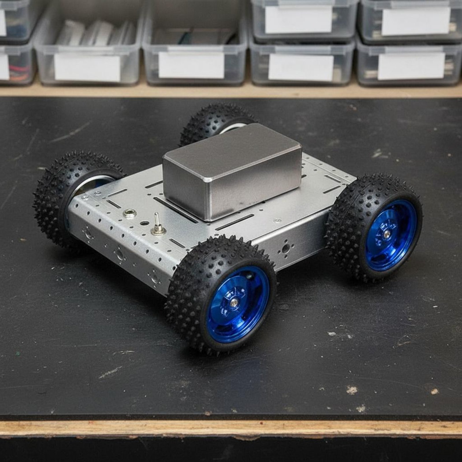 هيكل سيارة ذكية رباعية الدفع ب - مراجعة Robot Wheel وسعره