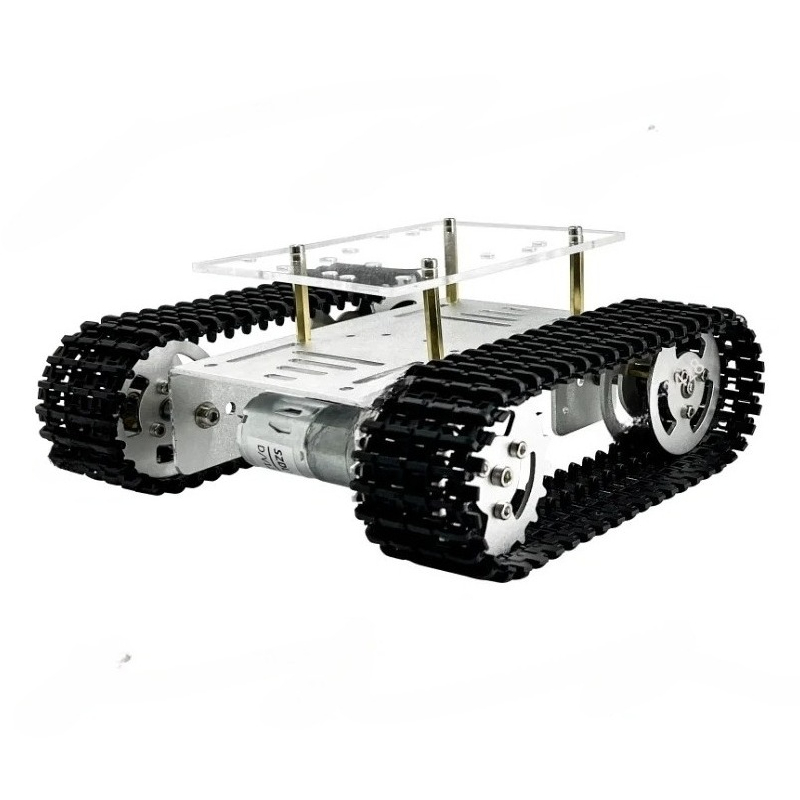 هيكل ذكي مع مسار محرك لسيارة د - مراجعة Tracked Robot Chassis وسعره