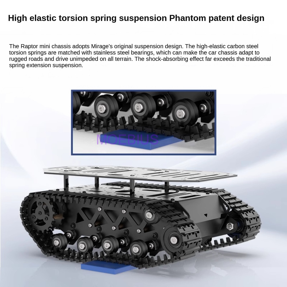 هيكل خزان امتصاص الصدمات المعد - مراجعة Tracked Robot Chassis وسعره